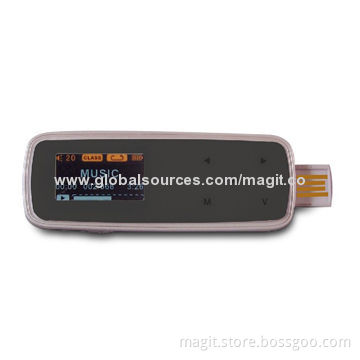 Flash MP3 Player with LCD Display and FM Radio, Supports Multi-language